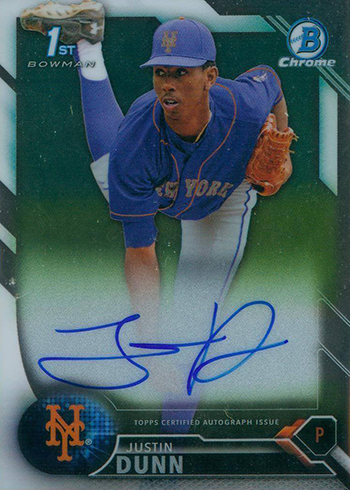 2016 Bowman Chrome #BDC-104 Dane Dunning Signed Card PSA Slabbed