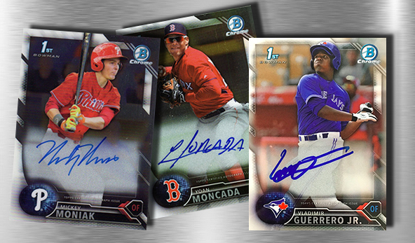 2016 Bowman Chrome Prospect Autographs Header Draft