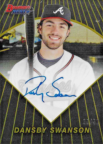 2016 Bowmans Best Baseball 1996 Autograph Dansby Swanson