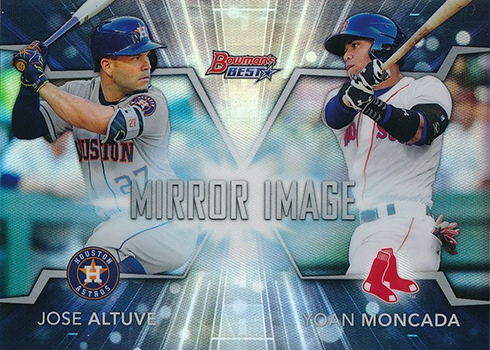 2016 Bowmans Best Baseball Mirror Image Jose Altuve Yoan Moncada