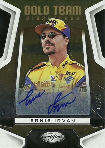 2016 Panini Certified Racing Gold Team Signatures Ernie Irvan