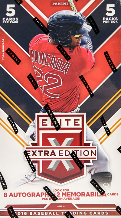 2016 Panini Elite Extra Edition Baseball Hobby Box