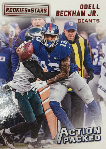 2016 Panini Rookies and Stars Football Action Packed Odell Beckham Jr