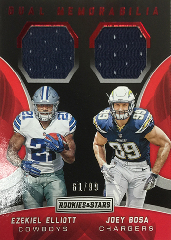 2016 Panini Rookies and Stars Football Dual Memorabilia