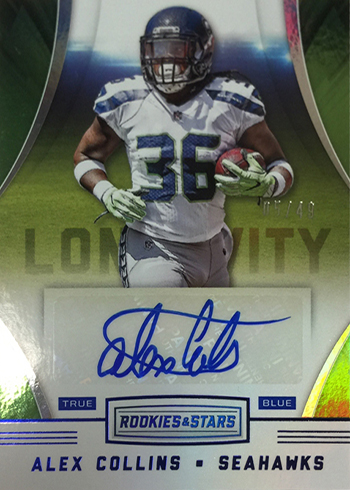 2016 Panini Rookies and Stars Football Longevity Signatures True Blue