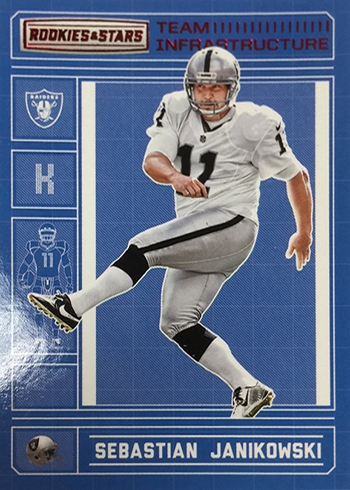 2016 Panini Rookies and Stars Football Team Infrastructure Sebastian Janikowski