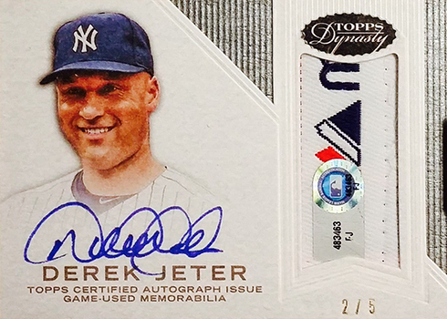 2016 Topps Dynasty Derek Jeter 5