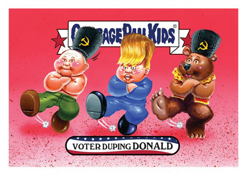 2016 Topps Garbage Pail Kids Dis-grace to the White House 109 Voter Duping Donald