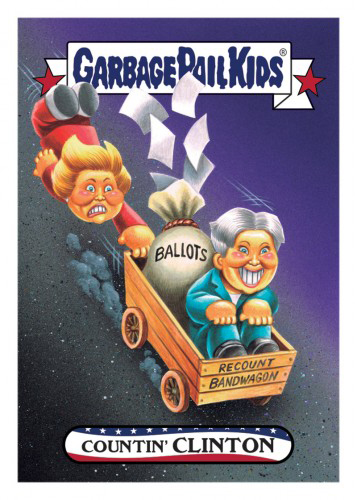 2016 Topps Garbage Pail Kids Dis-grace to the White House 88 Countin Clinton