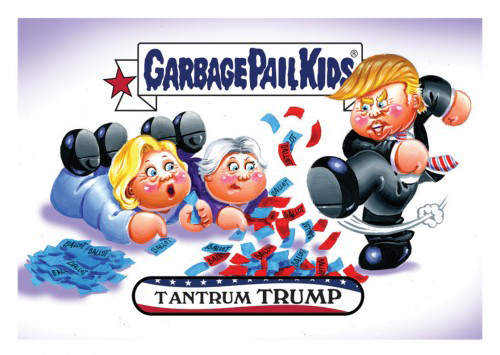 2016 Topps Garbage Pail Kids Dis-grace to the White House 89 Tantrum Trump