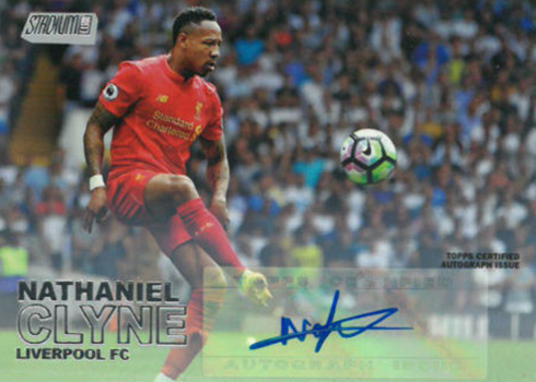 2016 Topps Stadium Club Premier League Soccer Base Autographs Nathaniel Clyne