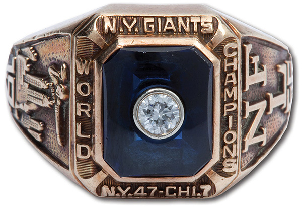 Vince Lombardi 1956 NY Giants NFL Champs Ring