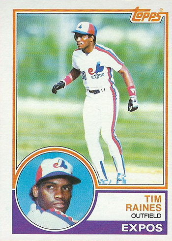 Tim Raines 1981 Topps #816 Rookie Card