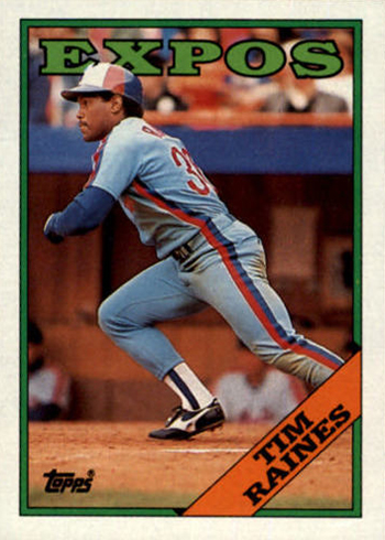  1982 Topps Baseball Card #3 Tim Raines : Collectibles & Fine Art