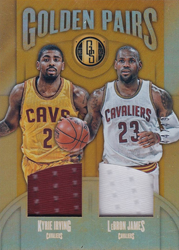 2016-17 Panini Gold Standard Basketball Golden Pairs Kyrie Irving LeBron James