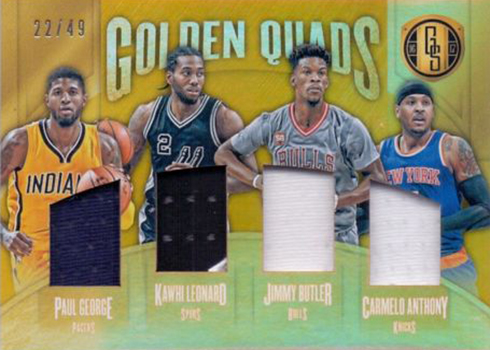 2016-17 Panini Gold Standard Basketball Golden Quads