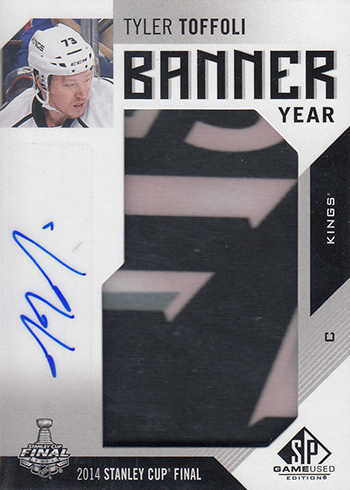 2016-17 SP Game Used Hockey Banner Year Autographs 2014 Stanley Cup Finals Tyler Toffoli