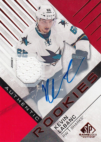 2016-17 SP Game Used Hockey Red Material Autograph Rookie