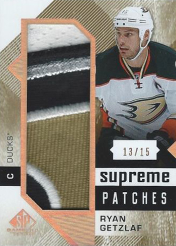 2016-17 SP Game Used Hockey Supreme Patches Ryan Getzlaf