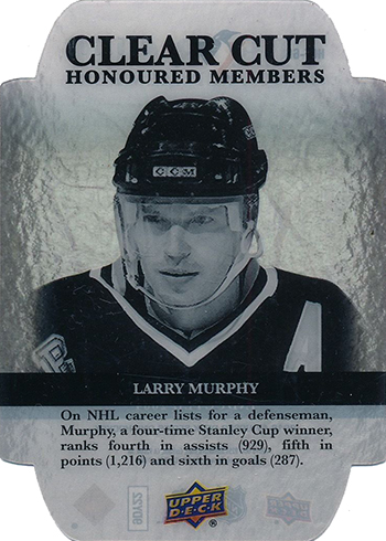 2016-17 Upper Deck Series 1 Hockey Clear Cut Honored Members Larry Murphy