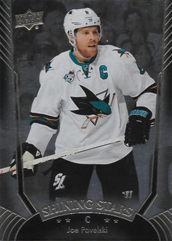 2016-17 Upper Deck Series 1 Hockey Shining Stars Center Joe Pavelski