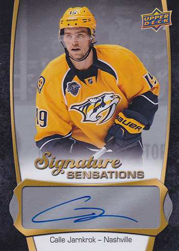 2016-17 Upper Deck Series 1 Hockey Signature Sensations Calle Jarnkrok