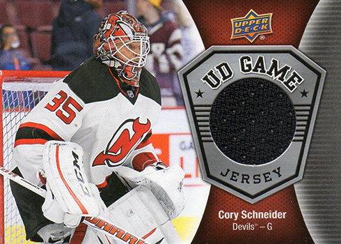 2016-17 Upper Deck Series 1 Hockey UD Game Jersey Cory Schneider