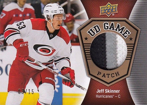 2016-17 Upper Deck Series 1 Hockey UD Game Patch Jeff Skinner