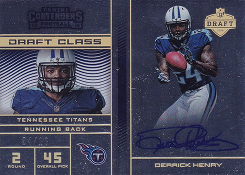 2016 Contenders Football Draft Class Gold Derrick Henry