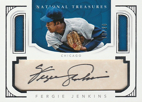 2016 National Treasures Baseball Parchment Signatures Fergie Jenkins