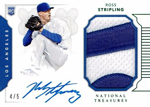 2016 National Treasures Rookie Autograph Jersey Bat Stephen Piscotty 44/99  *74676