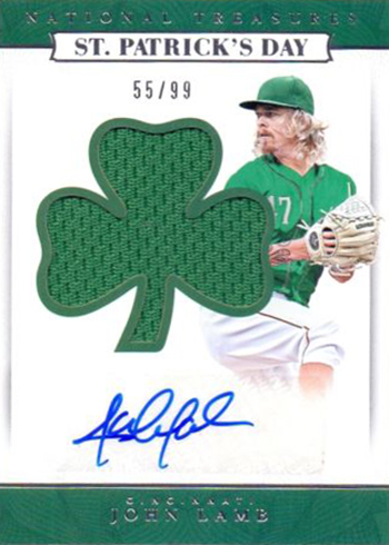 2016 National Treasures Baseball St Patricks Day Signatures John Lamb