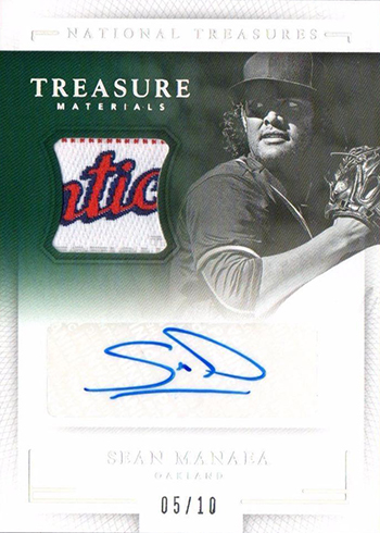 2016 National Treasures Baseball Treasure Signature Materials Laundry Tag