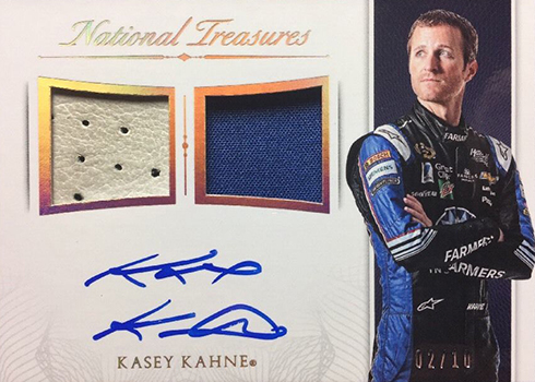 2016 National Treasures Racing Signature Dual Materials Gold Kasey Kahne