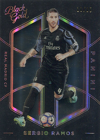 2016 Panini Black Gold Soccer Base Rare Sergio Ramos