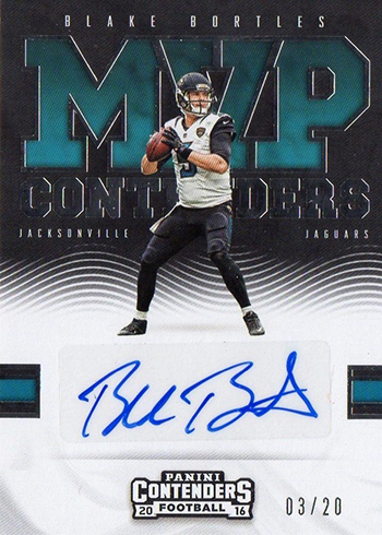 2016 Panini Playbook BLAKE BORTLES #19/25! Autograph Jersey SSP