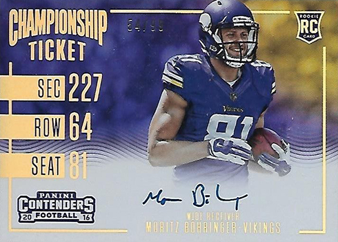 : 2016 Panini Contenders Football Season Ticket #4 Eli