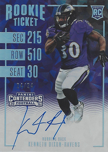 2016 Contenders Football Series Basic 100 Card Veteran Players Set