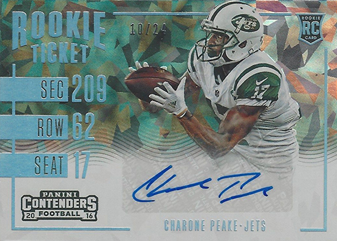 2016 Panini Contenders Rookie Ticket Cracked Ice Hunter Henry RC Autograph  #/24 - Sportsnut Cards