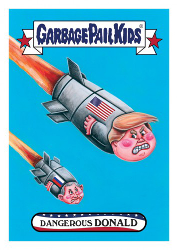 2016 Topps Garbage Pail Kids Dis-grace to the White House 118 Dangerous Donald