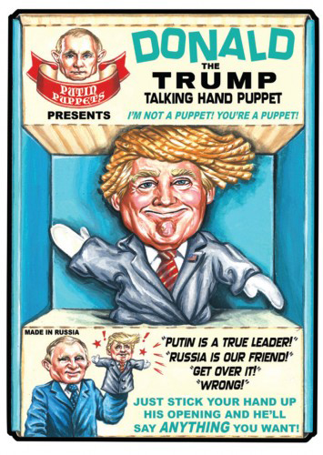 2016 Topps Garbage Pail Kids Dis-grace to the White House 125 Donald the Trump Talking Hand Puppet