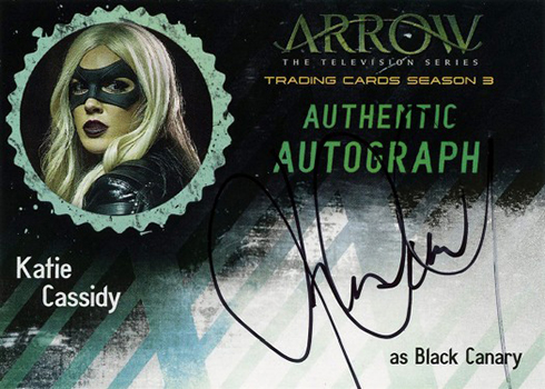 2017 Cryptozoic Arrow Season 3 Katie Cassidy Autograph Black Canary
