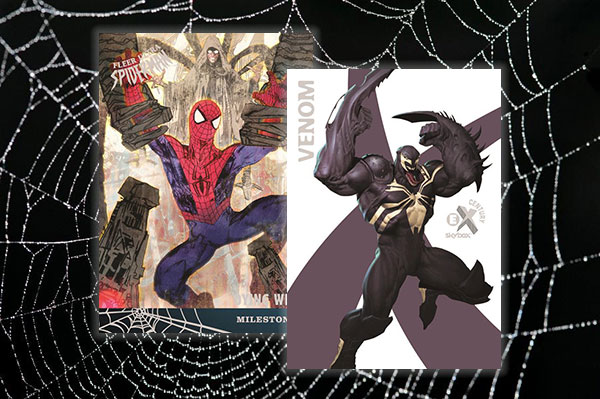 2017 Fleer Ultra Spider-Man Legacy Insert Card #L1 Symbiote Spider-Man 