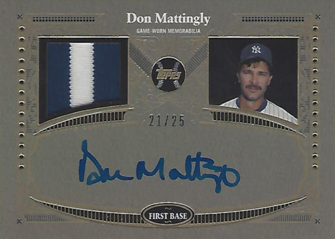 2017 Topps Autograph Patch Reverence Don Mattingly