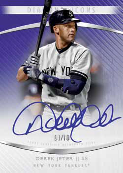 2017 Topps Diamond Icons Baseball Autographs Purple Jeter