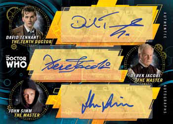 2017 Topps Doctor Who Signature Series Triple Autograph