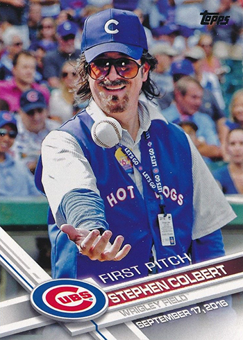 2017 Topps First Pitch 22 Stephen Colbert