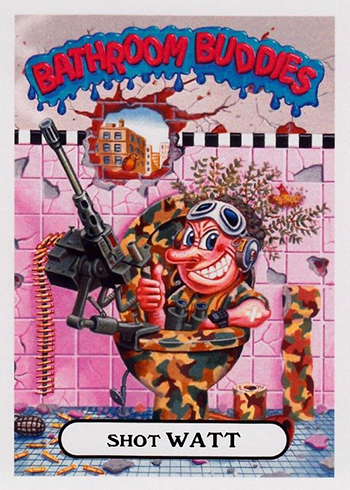 2017 Topps Garbage Pail Kids Adam-geddon Bathroom Buddies