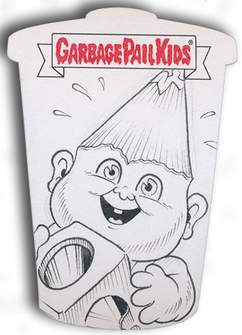 2017 Topps Garbage Pail Kids Adam-geddon Shaped Sketch