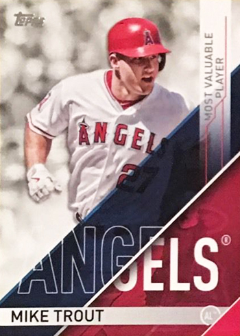 2017 Topps Series 1 Checklist Award Winners Mike Trout